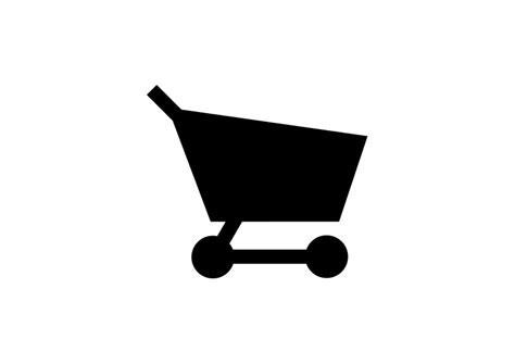 Simple Black Shopping Cart Icon