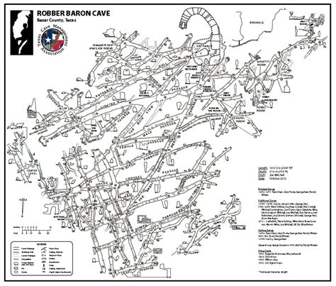 Robber Baron Cave Maps - TCMA