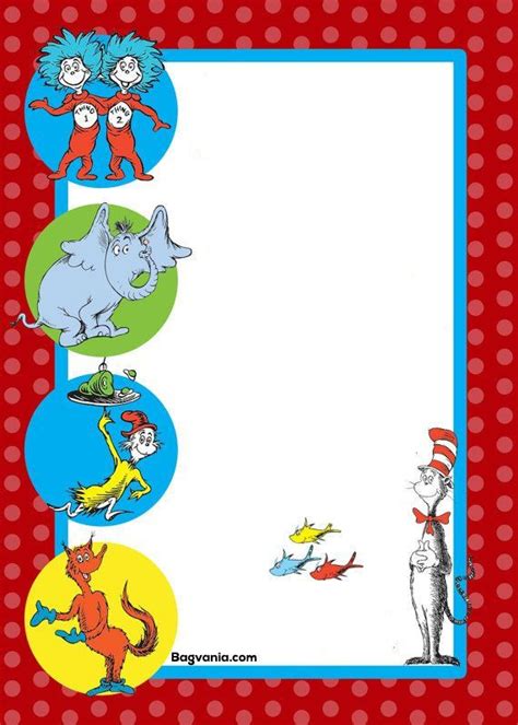 Download Now Dr. Seuss Birthday Invitations Printables | Dr seuss invitations, Dr seuss birthday ...