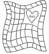Quilt Coloring Page For Kids sketch template