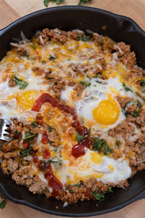 Low Carb Breakfast Skillet Recipe - The Protein Chef