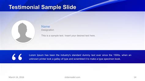 Blue Slides PowerPoint Template - SlideModel