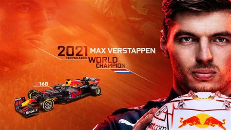 Download Max Verstappen 2021 F1 World Champion Wallpaper | Wallpapers.com