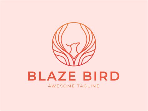 Blaze Bird Logo Template Graphic by rukurustudio · Creative Fabrica