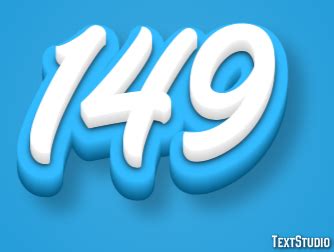 149 Text Effect and Logo Design Number