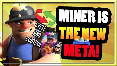 BEST NEW MINER CYCLE CONTROL Deck In Clash Royale Good for Arena 9 11 ...