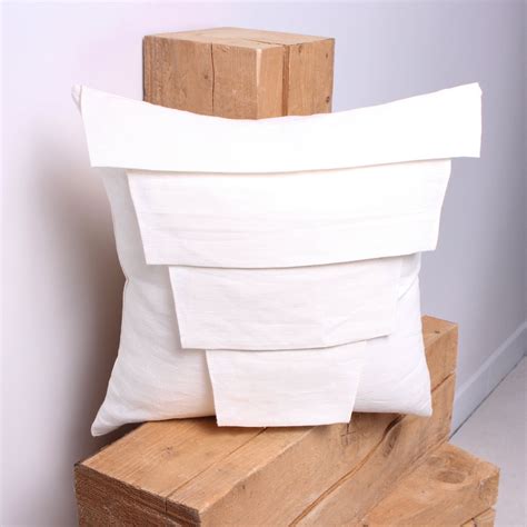 White Linen Decorative Pillow Cover White Pillow Covers