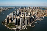 aerial photograph Lower Manhattan, South Ferry, Battery Park, New York ...