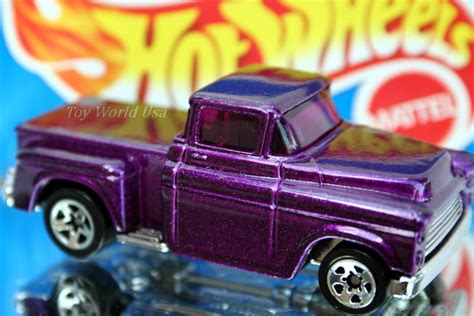 1995 Hot Wheels 50's Favorites '56 Chevy Flashsider chrome base | eBay