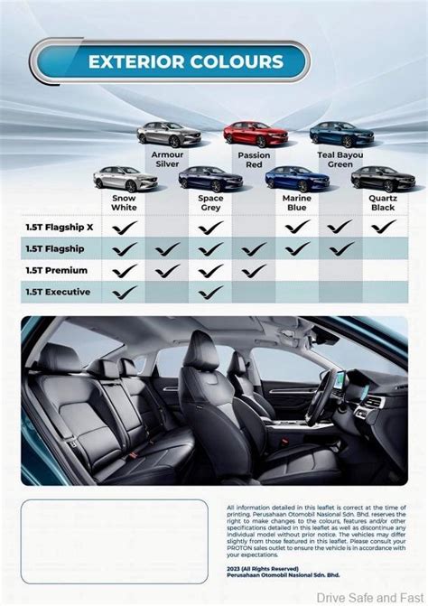 Proton S70 Specs And Exterior Colours Leaked, Here They Are