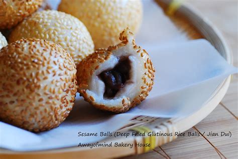 Awayofmind Bakery House: Sesame Balls (Deep Fried Glutinous Rice Balls ...