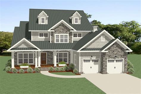 House Plan 6849-00040 - Craftsman Plan: 3,001 Square Feet, 4 Bedrooms, 4.5 Bathrooms | Craftsman ...