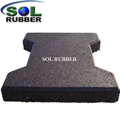 SBR Granules Recycled Rubber Pavers - Buy Dogbone rubber mat Rubber Paver, Walk Road Rubber ...