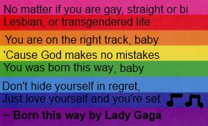 Born This Way-Lady Gaga-lyrics | Lady gaga lyrics, Born this way, Lyrics