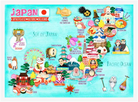 Japan Map Illustration on Behance