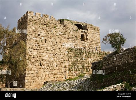 Castle in Byblos, Lebanon Stock Photo - Alamy