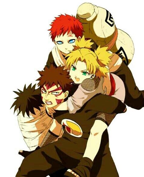 Kankuro,Gaara,Temari | Gaara do deserto, Personagens de anime ...