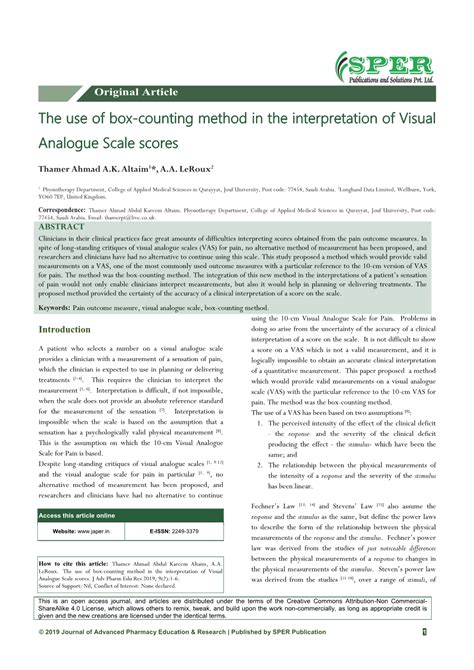 The Use of Box-Counting Method in the Interpretation of Visual Analogue ...