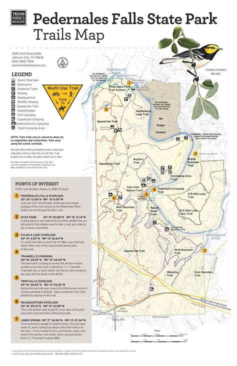 Pedernales Falls State Park: Trails Map - The Portal to Texas History