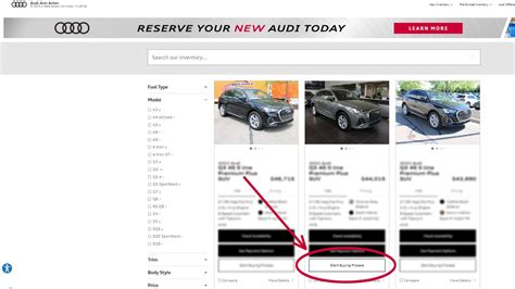 Order an Audi Online and Reserve Incoming Inventory