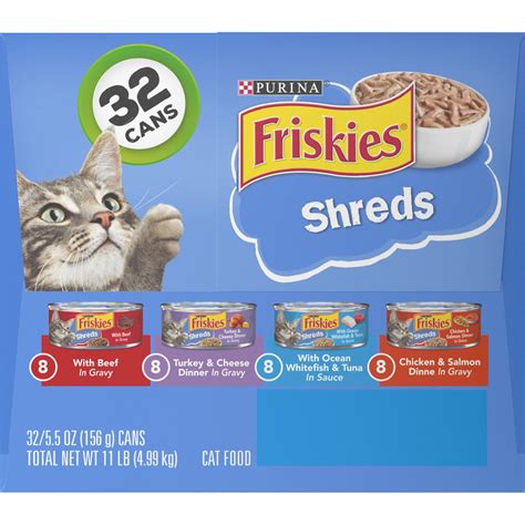 Friskies Savory Shreds Cat Food Variety Pack 32 ct; 5.5 oz | Shipt