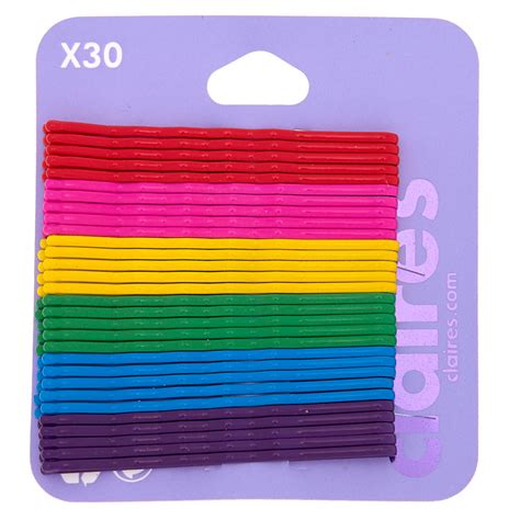 Rainbow Bobby Pins - 30 Pack | Claire's