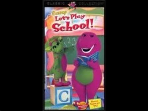 Barney: Let's Play School (1999 VHS) - YouTube