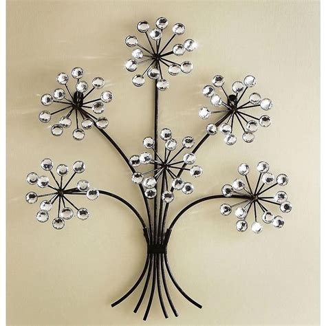 The Best Silver Metal Wall Art Flowers