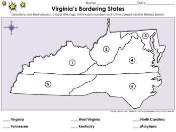 Virginia's Bordering States - Maryland, West Virginia, Kentucky, Tennessee, and North Carolina ...