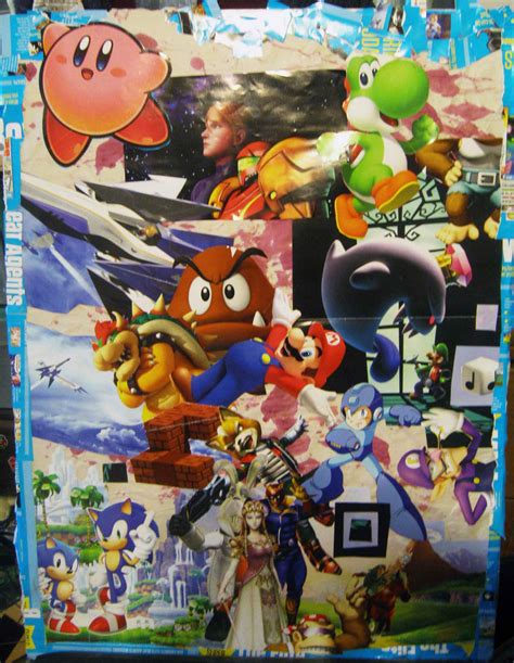 My sister made this awesome poster-sized gaming collage for me for my birthday! : r/gaming