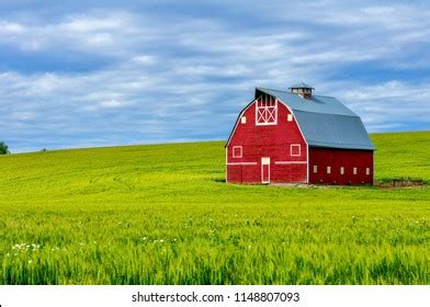 Red Barn On Palouse Wausa Stock Photo 1148807093 | Shutterstock