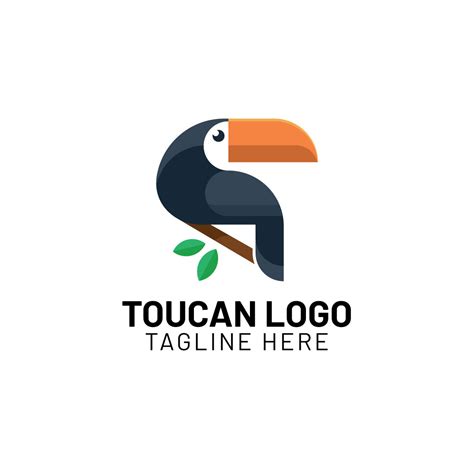 Toucan logo. Isolated mascot cartoon vector illustration design - MasterBundles