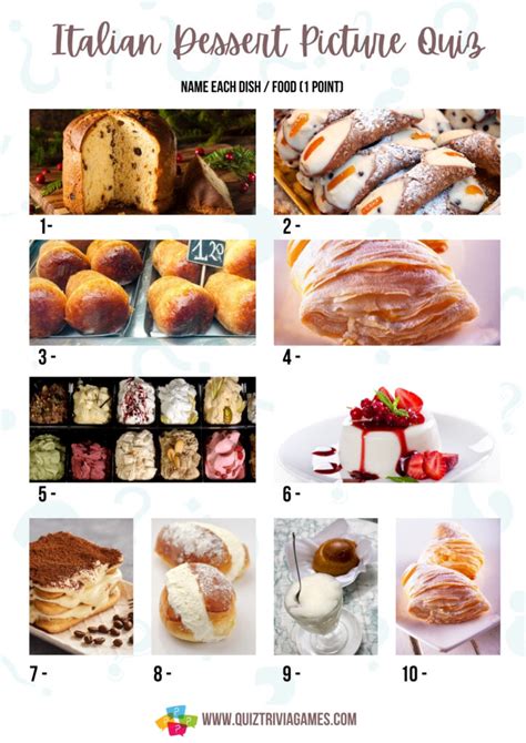 90 Italian Food Quiz Questions & Answers (inc. 3 Picture Rounds ...