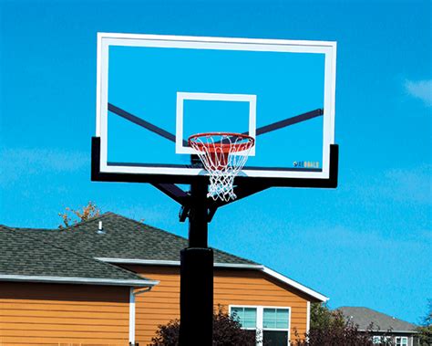 Adjustable 60" & 72" In-Ground Basketball Hoops | Rainbow Play