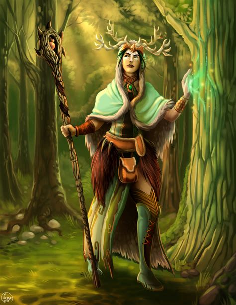 .DS Druid Female. by MalakiaLaGatta on DeviantArt