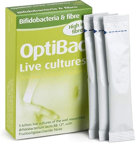 OptiBac Bifidobacteria & Fibre | Daily 5 Billion Friendly Bacteria Natural Supplement ...