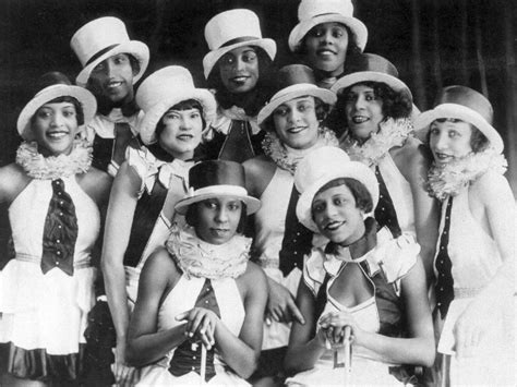 chorus girls of the musical revue Chocolate Kiddies at the Admiralspalast in Berlin, Germany ...