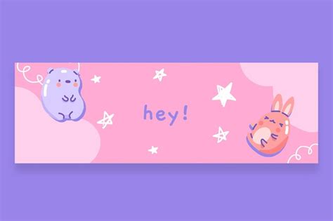 Free Vector | Cute pastel animal twitter header