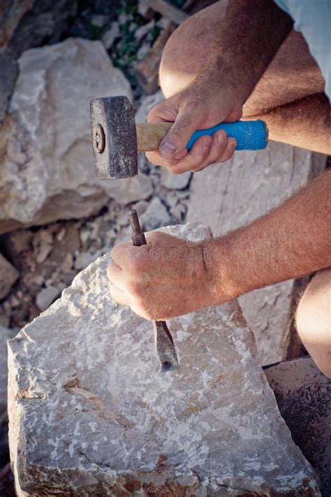 Stonemason stock photo. Image of craft, strong, chisel - 1966332