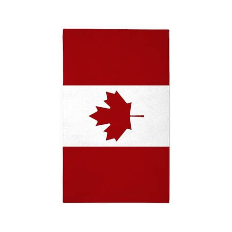 Canada: Canadian Flag (Red & White) Area Rug by World_Flags_and_Banners_1