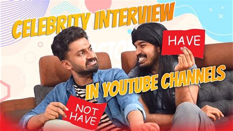 CELEBRITY INTERVIEWS IN YOUTUBE CHANNEL 😆 - YouTube