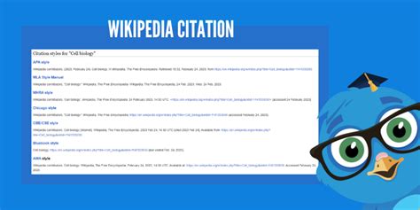 How to Cite Wikipedia in APA, MLA, and Chicago styles - EduBirdie.com