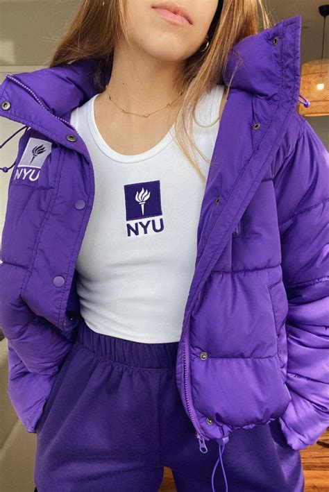 NYU Merch 💜 | Nyu, Sportswear outfits, University outfit