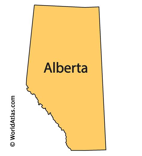 Alberta Map Outline