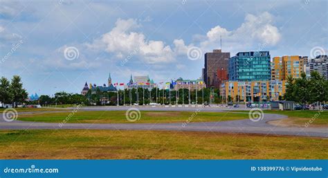 Ottawa, Ontario, Canada View of the Central Tower of the Parliament of ...