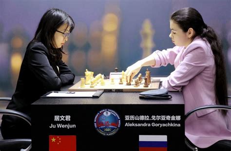 2020 Women's World Chess Championship - Game 2 is a quiet threefold ...