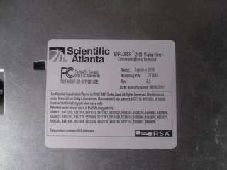 NEW SCIENTIFIC ATLANTA EXPLORER HDTV HD TV CABLE SET TOP BOX 4250HDC