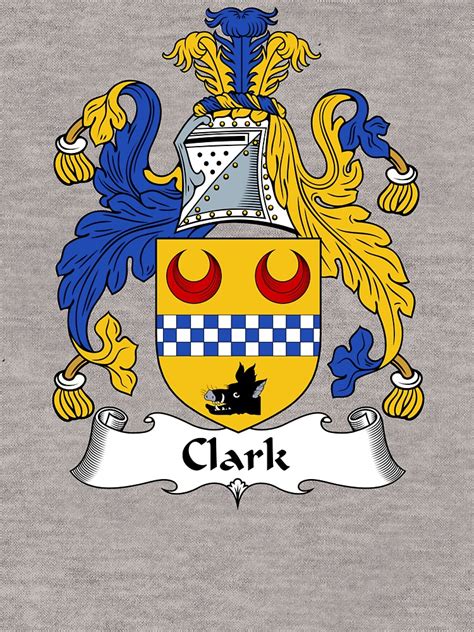 "Clark Coat of Arms / Clark Family Crest" Lightweight Hoodie by ...