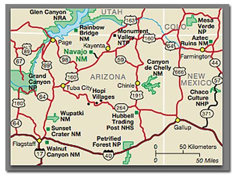 Navajo Nation Map Outline