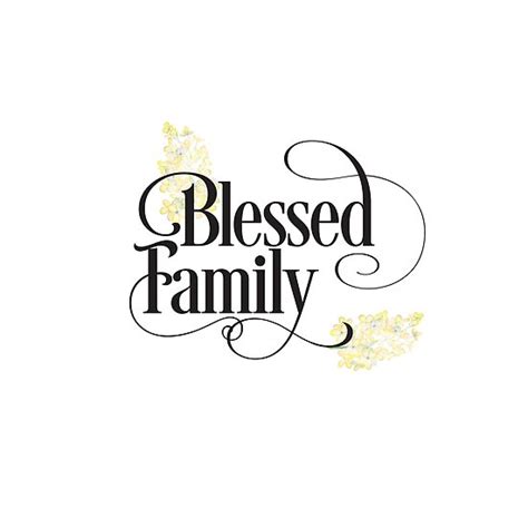 "Blessed Family - Christian Typography Design" Poster by ChristianStore ...